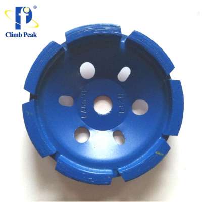 4inch 5inch diamond double row cup wheel for marble granite stone